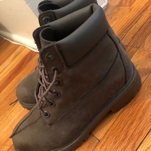 Grey Timberland Boots